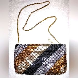 Vintage flashy metallic crossbody